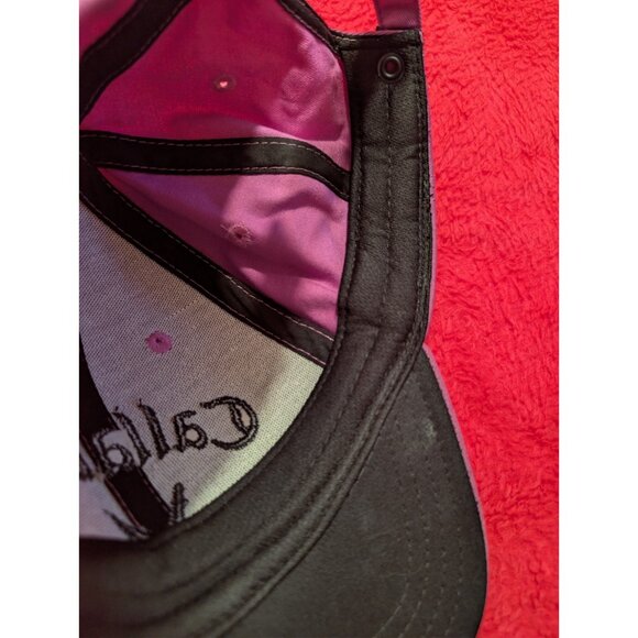 Callaway Purple Mauve Golf Baseball Cap Hat 100% Cotton Adjustable Strapback - Picture 7 of 8